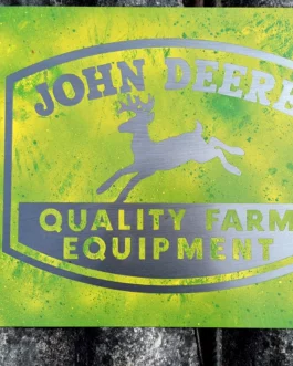 Plaque John Deere Acier peint XL