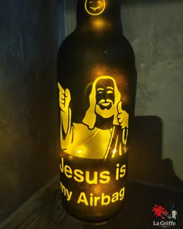 Bouteille Jesus is my airbag