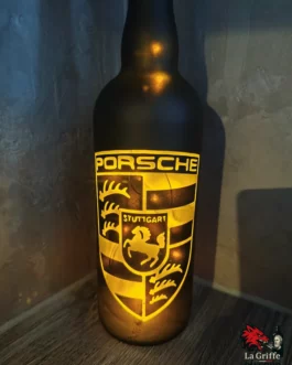 Bouteille lumineuse Porsche