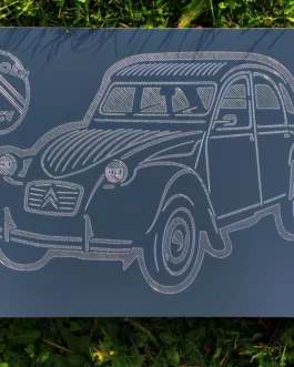 Plaque Citroën 2CV Alu Dibond