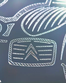 Plaque Citroën 2CV Alu Dibond