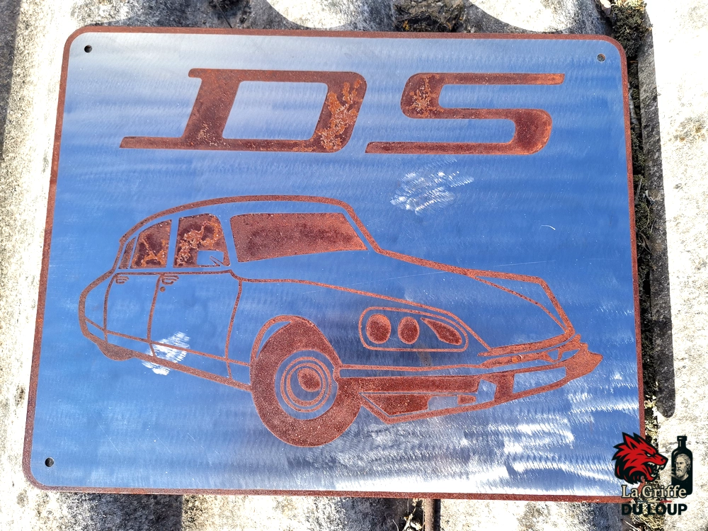 Plaque Citroën DS Acier rouillé XL – Image 14