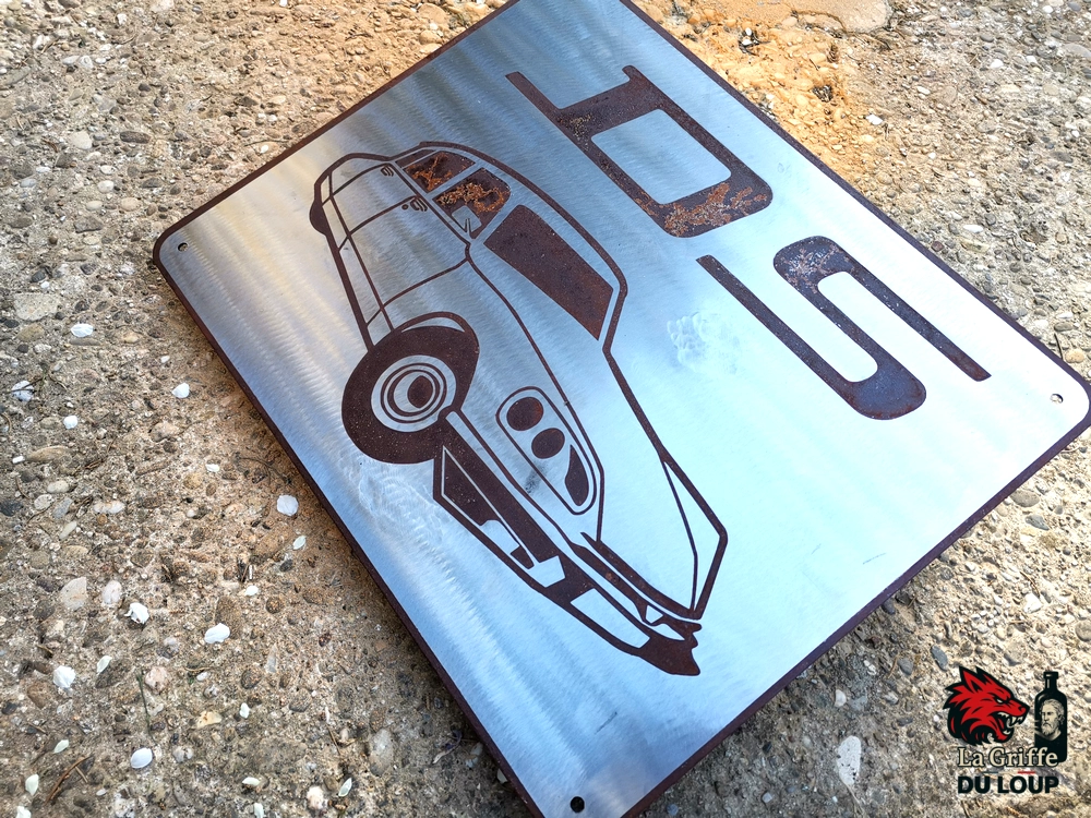 Plaque Citroën DS Acier rouillé XL – Image 19
