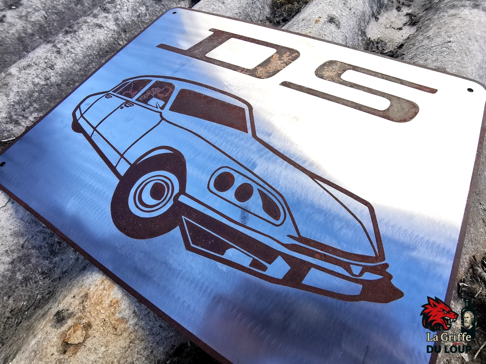 Plaque Citroën DS Acier rouillé XL – Image 11