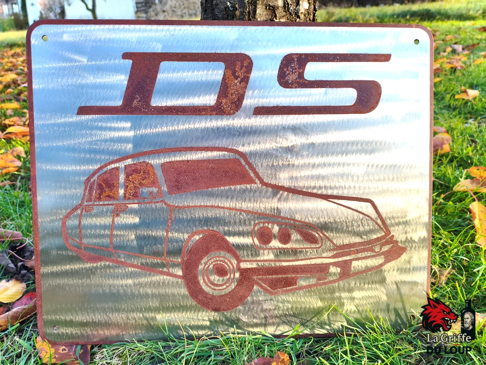 Plaque Citroën DS Acier rouillé XL – Image 12