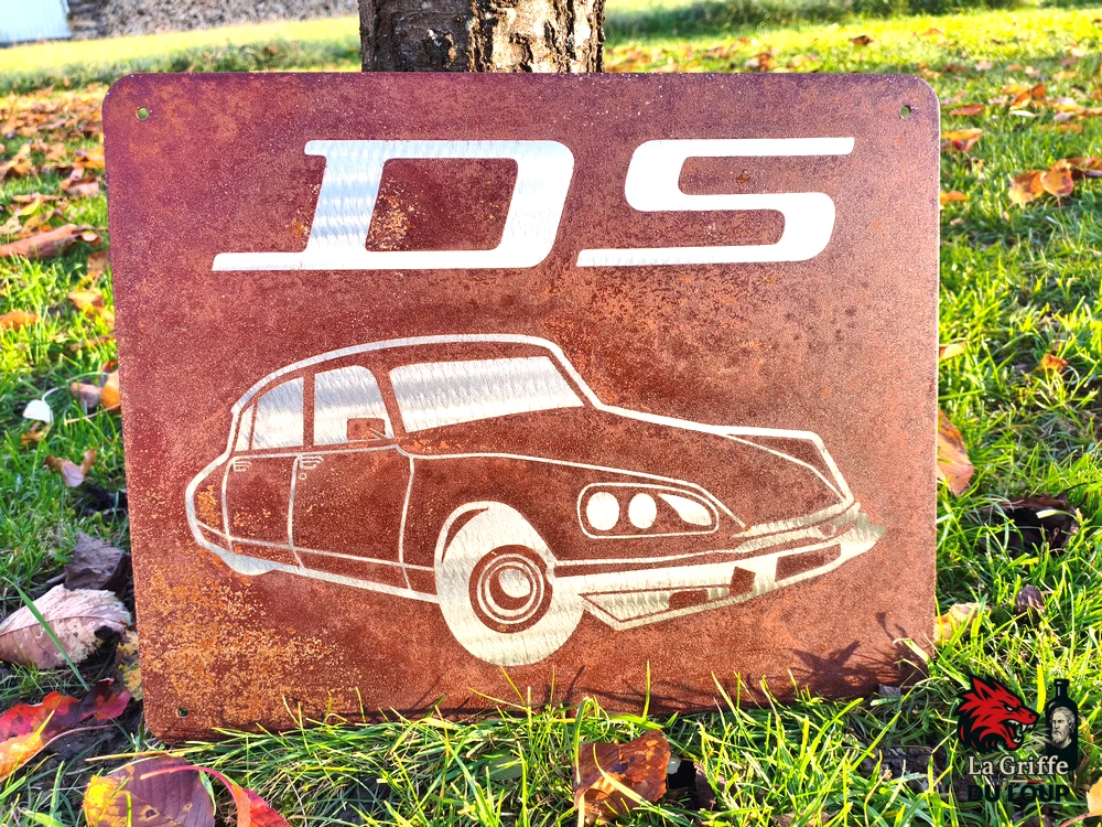 Plaque Citroën DS Acier rouillé XL – Image 2
