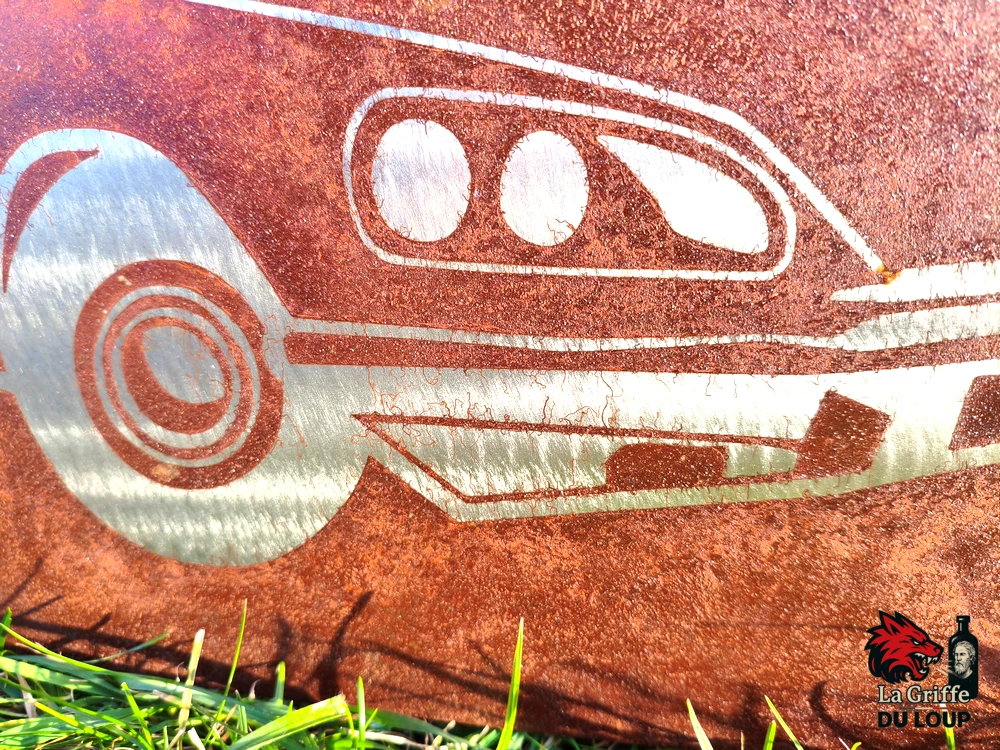 Plaque Citroën DS Acier rouillé XL – Image 4