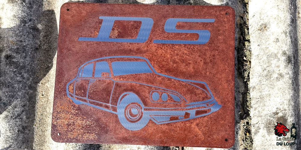 Plaque Citroën DS Acier rouillé XL – Image 7