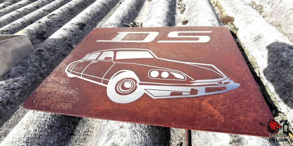 Plaque Citroën DS Acier rouillé XL – Image 10
