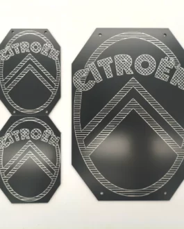 Plaquette Citroën Alu Dibond Anthracite Taille S
