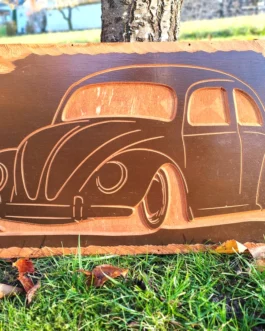 Plaque Coccinelle contreplaqué