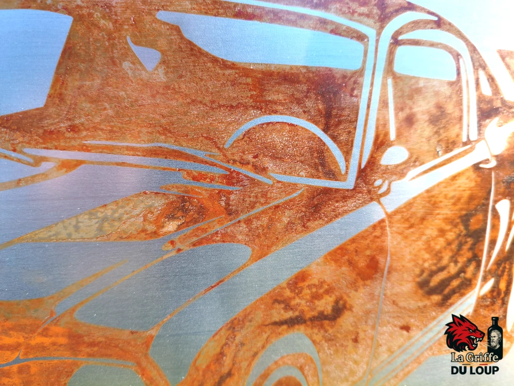 Plaque Ford Mustang Acier rouillé L – Image 4