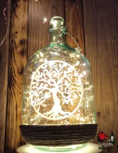 Dame Jeanne sablée motif arbre de vie