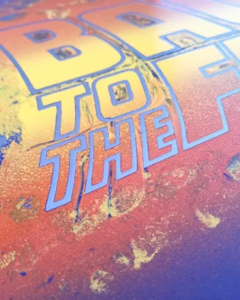 Plaque peinte BACK TO THE FUTURE acier L