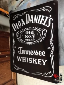 Plaque acier peinte personnalisée Diga Daniel's