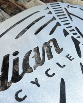 Logo Indian Aluconbond brossé XL