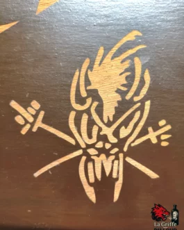 Plaque Metallica contreplaqué gravé