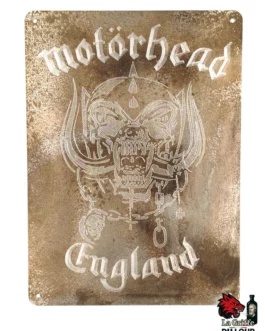 Motörhead Warpig ALU oxydé gravé L