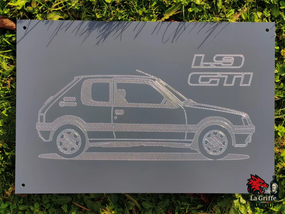 Plaque 205 GTI Alu Dibond – Image 9