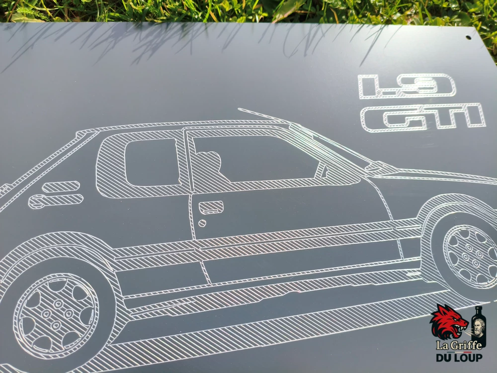 Plaque 205 GTI Alu Dibond – Image 8