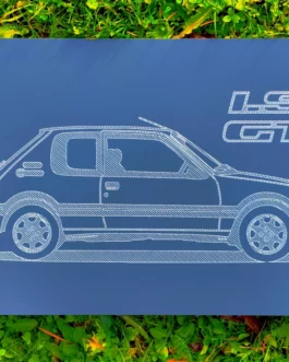 Plaque 205 GTI Alu Dibond
