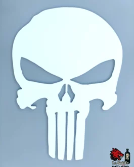 Plaque Punisher aludibond blanc
