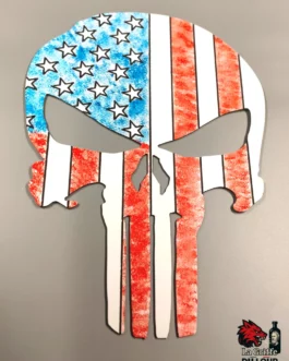 Plaque Punisher USA peint