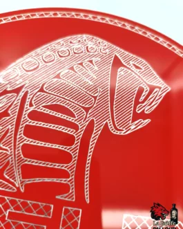 Plaque Shelby aludibond rouge L