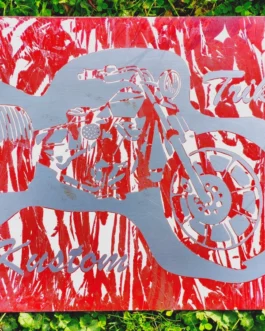 Plaque Trike Acier peint XL