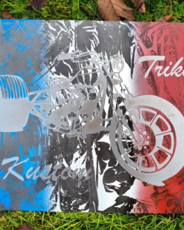 Plaque Trike Acier peint XL