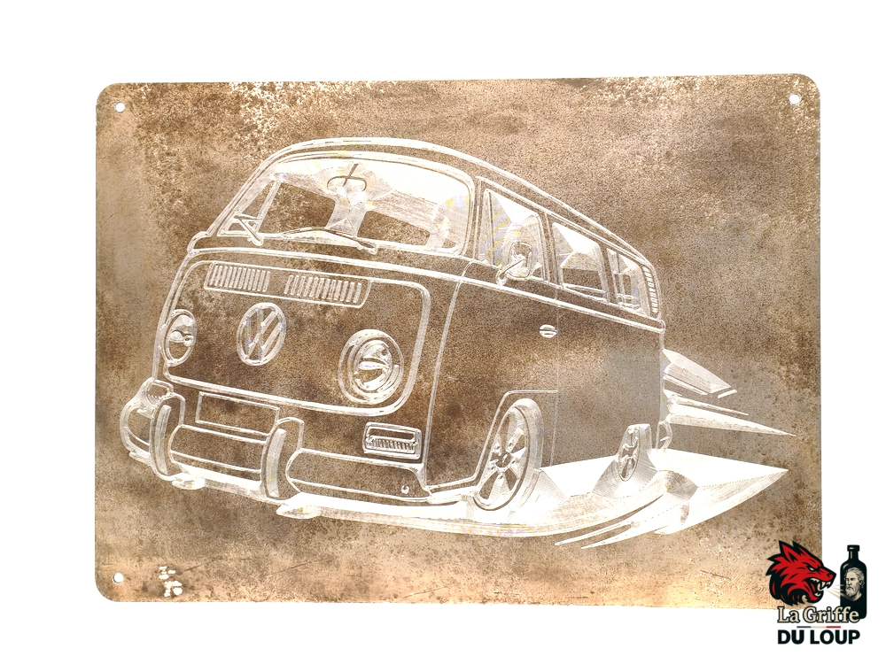 VW Transporter ALU oxydé gravé L
