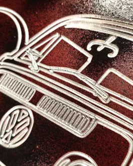 VW Transporter ALU fraisé Rouge L