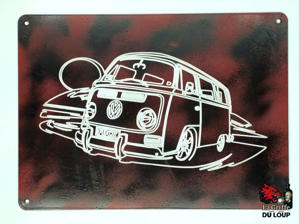 VW Transporter ALU fraisé Rouge L – Image 3