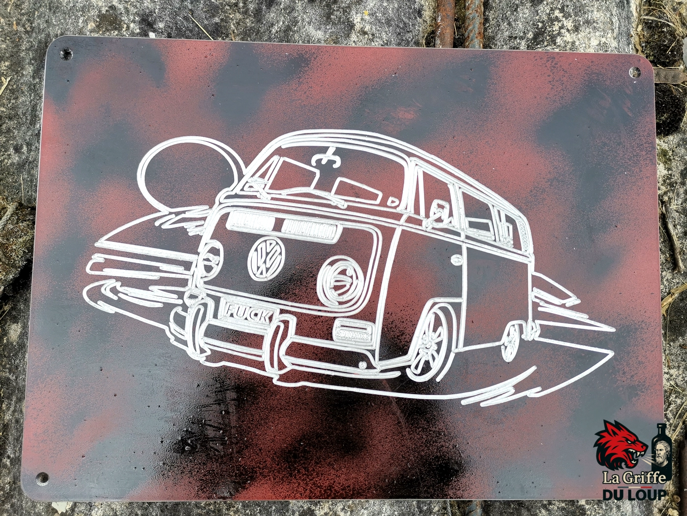 VW Transporter ALU fraisé Rouge L – Image 6