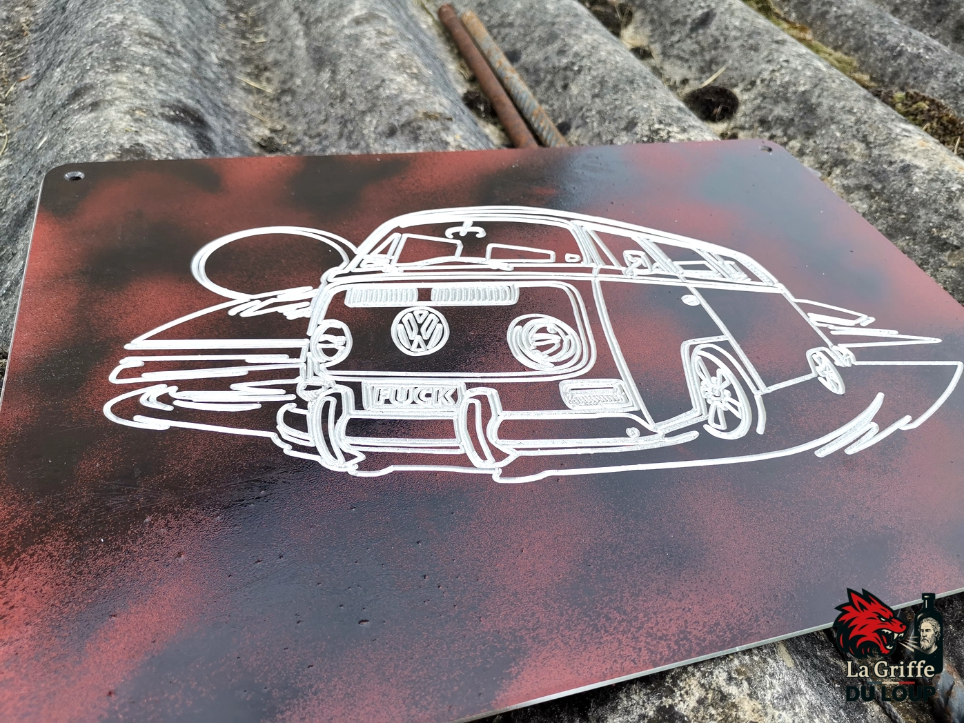 VW Transporter ALU fraisé Rouge L – Image 7