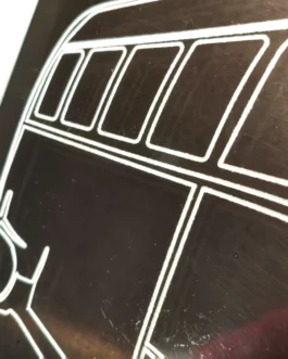 VW Combi ALU fraisé Noir L