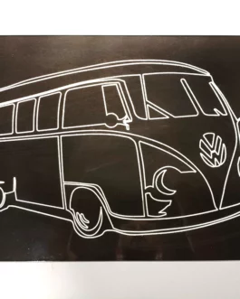 VW Combi ALU fraisé Noir L
