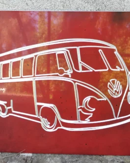 Plaque Combi VW Rouge Alu XL